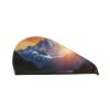 LHBWCVN Mountain Sunrise Hair Towel Wrap for Women Hair Cap Coral Velvet Hair Drying Cap with Button Super Absorbent Hair Drying Towel Quick Dry Hair Turban for Wet Hair Long Thick Hair view 1