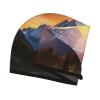 LHBWCVN Mountain Sunrise Hair Towel Wrap for Women Hair Cap Coral Velvet Hair Drying Cap with Button Super Absorbent Hair Drying Towel Quick Dry Hair Turban for Wet Hair Long Thick Hair view 3