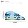 STVYUKL Cartoon Blue Mushroom Hair Drying Cap Super Absorbent Soft Hair Drying Towel Quick Dry Coral Velvet Drying Hair Caps Hair Turban for Women Wet Hair Long Thick Hair view 3