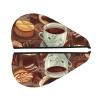 Coffee and Sweets Sugar Chocolate Hair Towel Wrap for Women Hair Cap Coral Velvet Hair Drying Cap with Button Super Absorbent Hair Drying Towel Quick Dry Hair Turban for Wet Hair Long Thick Hair view 2