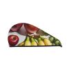 STVYUKL Fresh Fruits Hair Drying Cap Super Absorbent Soft Hair Drying Towel Quick Dry Coral Velvet Drying Hair Caps Hair Turban for Women Wet Hair Long Thick Hair view 1