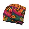LHBWCVN Mexican Folk Art Boho Hair Towel Wrap for Women Hair Cap Coral Velvet Hair Drying Cap with Button Super Absorbent Hair Drying Towel Quick Dry Hair Turban for Wet Hair Long Thick Hair view 3