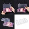 Clear Eyelash Tool Case With 5 Sections And Protective Lid Storage Box For Beauty Salon Supplies view 2