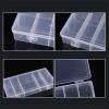 Clear Eyelash Tool Case With 5 Sections And Protective Lid Storage Box For Beauty Salon Supplies view 3