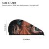 LPTSVBN Octopus Intertwined Hair Drying Cap Coral Velvet Hair Towel Wrap with Button Quick Dry Hair Cap for Women Soft Absorbent Hair Turban Hair Drying Towel for Wet Hair Long Thick Hair view 4