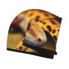 LHBWCVN Leopard Little Gecko Hair Towel Wrap for Women Hair Cap Coral Velvet Hair Drying Cap with Button Super Absorbent Hair Drying Towel Quick Dry Hair Turban for Wet Hair Long Thick Hair view 3