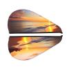 Beautiful Tropical Sunrise on The Beach Hair Towel Wrap for Women Hair Cap Coral Velvet Hair Drying Cap with Button Super Absorbent Hair Drying Towel Quick Dry Hair Turban for Wet Hair Long Thick Hair view 2