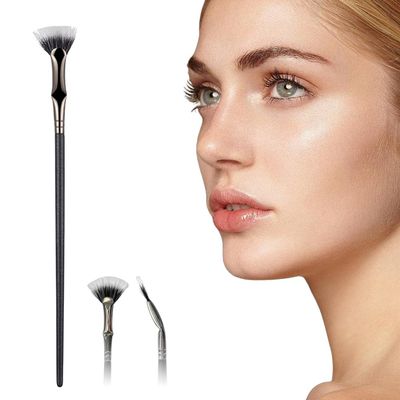 Folding Angle Scalloped Lash Brush, 2024 Upgraded Mascara Fan Brush, Eyelash Comb Separator Makeup Tool, Multifunctional Eyelash Comb Separation Tool, Eyelash Fan Brushs Stick Makeup Tool (1pc)
