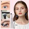 Folding Angle Scalloped Lash Brush, 2024 Upgraded Mascara Fan Brush, Eyelash Comb Separator Makeup Tool, Multifunctional Eyelash Comb Separation Tool, Eyelash Fan Brushs Stick Makeup Tool (1pc) view 4