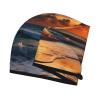 LHBWCVN Beach Sunrise Hair Towel Wrap for Women Hair Cap Coral Velvet Hair Drying Cap with Button Super Absorbent Hair Drying Towel Quick Dry Hair Turban for Wet Hair Long Thick Hair view 3