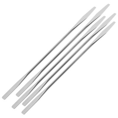 BESPORTBLE 10pcs Stainless Steel Makeup Spatula for Nail Art Long Handle Mixing Tool for Cosmetics Professional Nail Salon Supplies