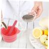 NULYLU 4pcs Silicone Wax Pot Liner Foldable Non-stick Wax Heating Bowl for Hair Removal Includes Scraper Sticks Reusable Melting Kit and view 4