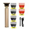 EWKYLSEM Razors Spiral Metal Vintage T9 Electric Hair Clipper Hair Cutting Machine Professional Electric Shaver Rechargeable Barber Trimmer(Gold) view 1