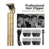 EWKYLSEM Razors Spiral Metal Vintage T9 Electric Hair Clipper Hair Cutting Machine Professional Electric Shaver Rechargeable Barber Trimmer(Gold) view 3