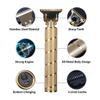 EWKYLSEM Razors Spiral Metal Vintage T9 Electric Hair Clipper Hair Cutting Machine Professional Electric Shaver Rechargeable Barber Trimmer(Gold) view 4