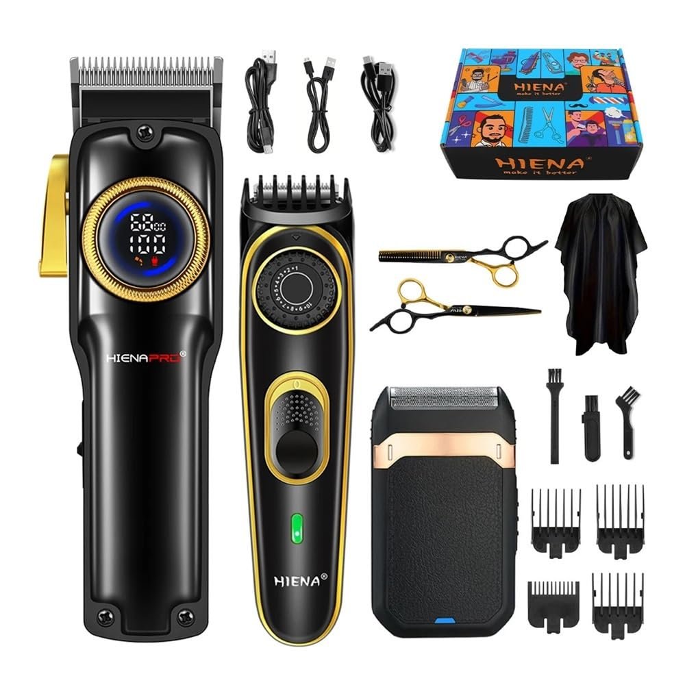 EWKYLSEM Razors 3pcs Professional Hair Cutting Machine,USB Charging Cordless use,high Power Sharp Trim Without Pulling Hair,Fast Cutting Clean