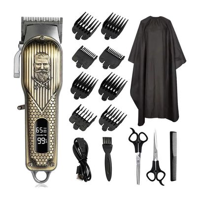 EWKYLSEM Razors Hair Clipper, Professional Electric Hair Clipper USB Charging LED Smart Display Screen Multi-Functional high Power Hair Clipper(Bronzed Gentleman)