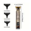 EWKYLSEM Razors Metal Electric Hair Clipper, Multi-Functional Cordless Hair Clipper Shaver USB Liquid Crystal Display T-Head Hair Clipper(Metal Dragon) view 3
