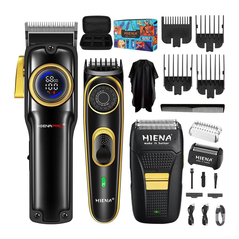EWKYLSEM Razors Professional Hair Cutting Machine 3-Piece Set,USB Charging Trimmer,Cordless use Trimmer,high Power Powerful Trimming Tool Set