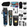 EWKYLSEM Razors Professional Men's Hair Trimmer Three-Piece Set, high-Performance USB Charging Cordless Hairdresser, Sharp Men's Razor(3set Blue Black) view 1