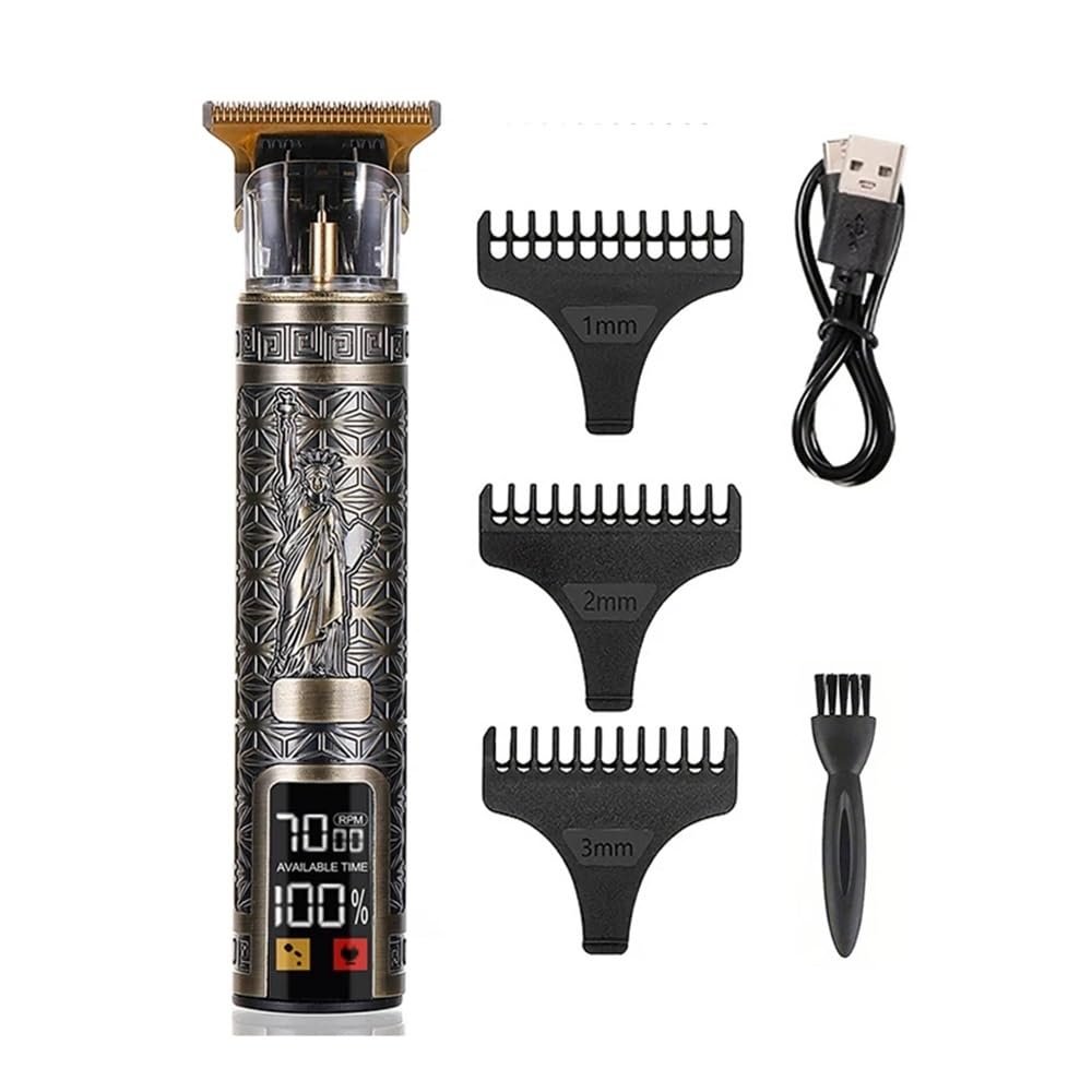 EWKYLSEM Razors Popular Retro T9 Electric Hair Cutting Machine, USB Charging use Cordless use Hair Clipper, Professional Grade Hair Trimmer(Lady Liberty)