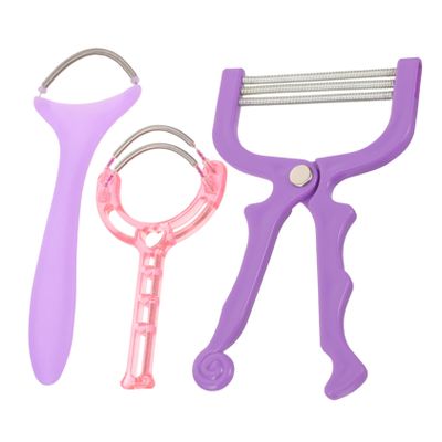 BELLIFFY Facial Hair Remover for Women 3pcs Spring Hair Remover Face Epilator for Women Face Random Color