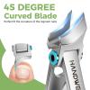 2026 Slanted Nail Clippers for Men Thick Toenails, Toe Nail Clippers for Thick Nails for Seniors, Ingrown Toenail Clippers with Wide Jaw Opening, Heavy Duty Fingernail Clippers Adult Nail Cutter view 2