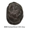 PUNRU HAIR Mens Hair System Hair Piece Human Hair Toupee for Men Hair Replacement Systems Swiss Lace Mens Toupee Hairpieces Natural Hairline 6X8#230#2 Darkest Brown+30% Grey 120% Density view 2