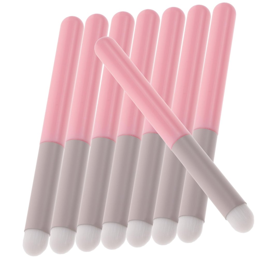 BELLIFFY 8pcs Daily Use Lip Brush Lip Gloss Applicator Makeup Brush for Eyeshadow Portable Versatile Makeup Tool