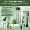 Avocado Skin Care Set, 9-In-1 Travel Skincare Kits for Hydrating & Soothing Skin, Daily Care Routine Kit with Avocado, Anti Aging Facial Kit for Women, Reduces Acne, Fine Lines & Wrinkles. view 2