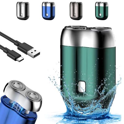 Electric Razor - Peony Shaver for Men, Floating 4d Shaving Head for Precision, 2025 New Mini Razor Dual Head Portable, Double-Ring Magnetic Cutter, Unisex (Green)