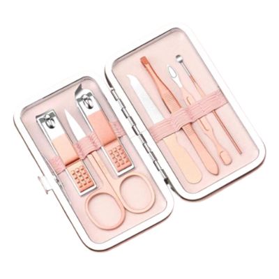 7/12/18pcs Manicure Set,Nail Clippers Kit,Professional Stainless Steel Pedicure Tools,Stainless Steel Manicure Kit,Portable Travel Grooming Kit (1, Count, 7)