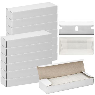 Bates- Single Edge Razor Blades, 1400 Pack, Silver, Carbon Steel Razor Blades Single Edge Blades