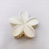 1pc Large Hawaiian Plumeria Hair Claw For Women Girl Summer Beach Travel,Frangipani Women Hair Clip Clamps Accessories,Flower Ponytail Hair Claw,3.15inch (A Beige) view 2