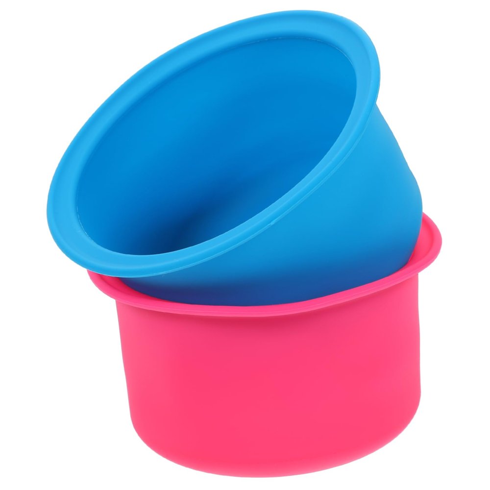 GLSTOY 2pcs Silicone Wax Melting Bowl for Hair Wax Warmer Liner Scented Warmer for Liming
