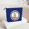YQxwJL Flag of Virginia print Cosmetic Bag, Makeup Bag Organizer with Zipper Cute Make Up Pouches Travel Szie Toiletry Bag view 4