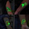 15 Sheets Glow in The Dark Cartoon Dinosaur Temporary Tattoos For Kids Boys Girls Face Hands, Night Glowing Luminous Tattoo Stickers Dino Tatoos Children, Party Stocking Stuffer Goodie Bags Fillers view 2