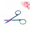 FRCOLOR Titanium Eyebrow Trimmer Scissors Women's Men's Beauty Dressing Tools Precision Stainless Steel Safe Rounded Edges view 2