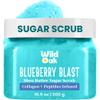 WildOak Blueberry Blast Shea Sugar Scrub | With Collagen & Peptides | Tan Removal | Lightens Dark Areas like Neck & Elbows | Smoothen Bumpy Legs & Hands | Hydrating & Exfoliating Body Scrub | 10.58 oz view 1