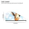 LHBWCVN Giraffe Hair Towel Wrap for Women Hair Cap Coral Velvet Hair Drying Cap with Button Super Absorbent Hair Drying Towel Quick Dry Hair Turban for Wet Hair Long Thick Hair view 4