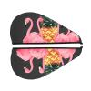 LHBWCVN Pineapple Flamingos Hair Towel Wrap for Women Hair Cap Coral Velvet Hair Drying Cap with Button Super Absorbent Hair Drying Towel Quick Dry Hair Turban for Wet Hair Long Thick Hair view 2