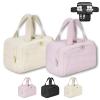4-in-1 Multifunctional Travel Cosmetic Bag, Large-Capacity Travel Cosmetic Bag, 4-in-1 Puffy Multi-functional Toiletry Bag, 2025 New Camping Toiletry Bag for Women Traveling (Beige+Pink) view 1