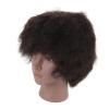 African Mannequin Head Curly Human Hair Black Skin PVC Resin Cosmetology Doll for Haircut Styles Display view 1