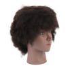 African Mannequin Head Curly Human Hair Black Skin PVC Resin Cosmetology Doll for Haircut Styles Display view 2