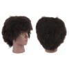 African Mannequin Head Curly Human Hair Black Skin PVC Resin Cosmetology Doll for Haircut Styles Display view 4