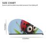 LHBWCVN Ladybug Hair Towel Wrap for Women Hair Cap Coral Velvet Hair Drying Cap with Button Super Absorbent Hair Drying Towel Quick Dry Hair Turban for Wet Hair Long Thick Hair view 4