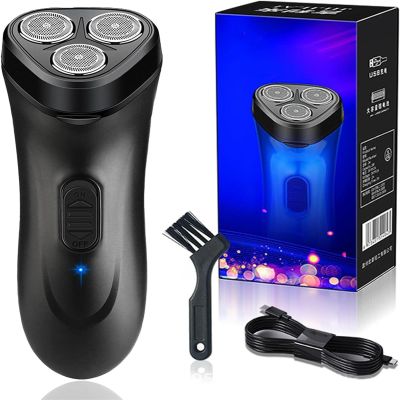 Electric Razor for Men,2025 New Upgrade Rechargeable Wet Dry Cordless Waterproof Electric Shavers with Cleaning Brush,Portable Face Shaver,Electric Razors for Fathers Husbands Boyfriend