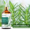 GOSNLDOW Rosemary Essential Oil for Hair Growth & Scalp Care - 3.38 Fl Oz (100ml) 100% Pure Organic Cold Pressed Oil in Glass Bottle - Aromatherapy Diffuser, Skin & Nail Treatment(Large, Rosemary) view 4