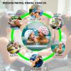 20-Pack Reusable Waterproof Shower Caps - 27cm Durable Elastic Hair Caps for Women, Men & Kids, Colorful Patterns, Individually Wrapped, Perfect for Shower, Cooking, Spa, Hair Care & Stocking Stuffers view 3