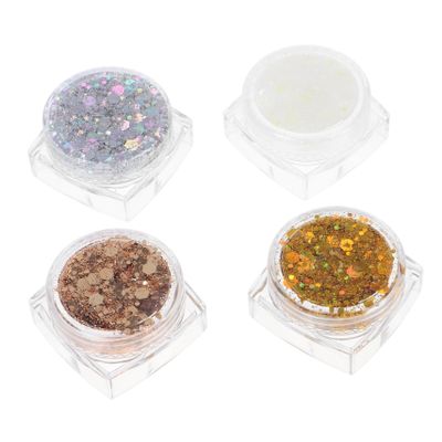 ARTSEWPLY Mardi Gras Face Glitter Glitter Glue for Face Mermaid Hair Accessories Easy to Clean Neon Party Decorations